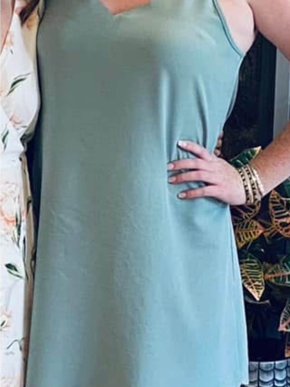 Sage Green Slip Dress